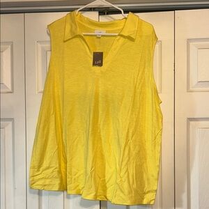 J. Jill Sunny Yellow Sleeveless Top